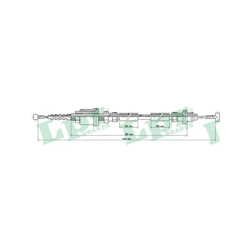 Tirette à câble, commande d'embrayage LPR C0251C