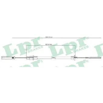 Tirette à câble, commande d'embrayage LPR C0256C