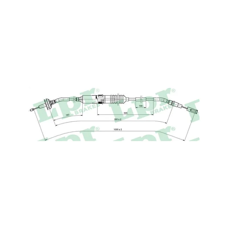 Tirette à câble, commande d'embrayage LPR C0257C