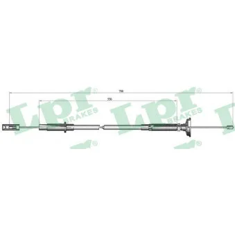 Tirette à câble, commande d'embrayage LPR C0261C