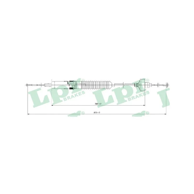 Tirette à câble, commande d'embrayage LPR C0266C