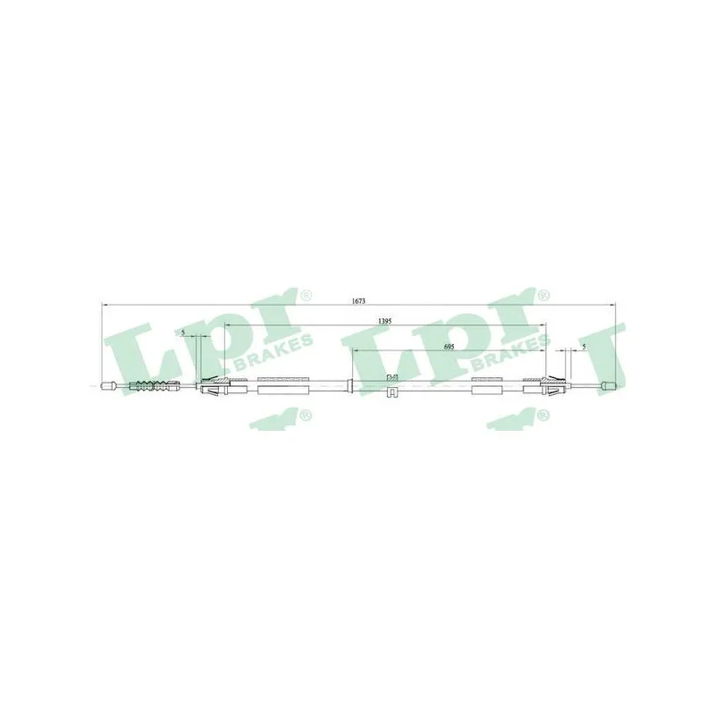 Tirette à câble, frein de stationnement LPR C0267B