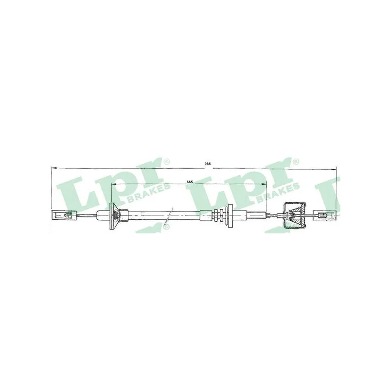 Tirette à câble, commande d'embrayage LPR C0271C