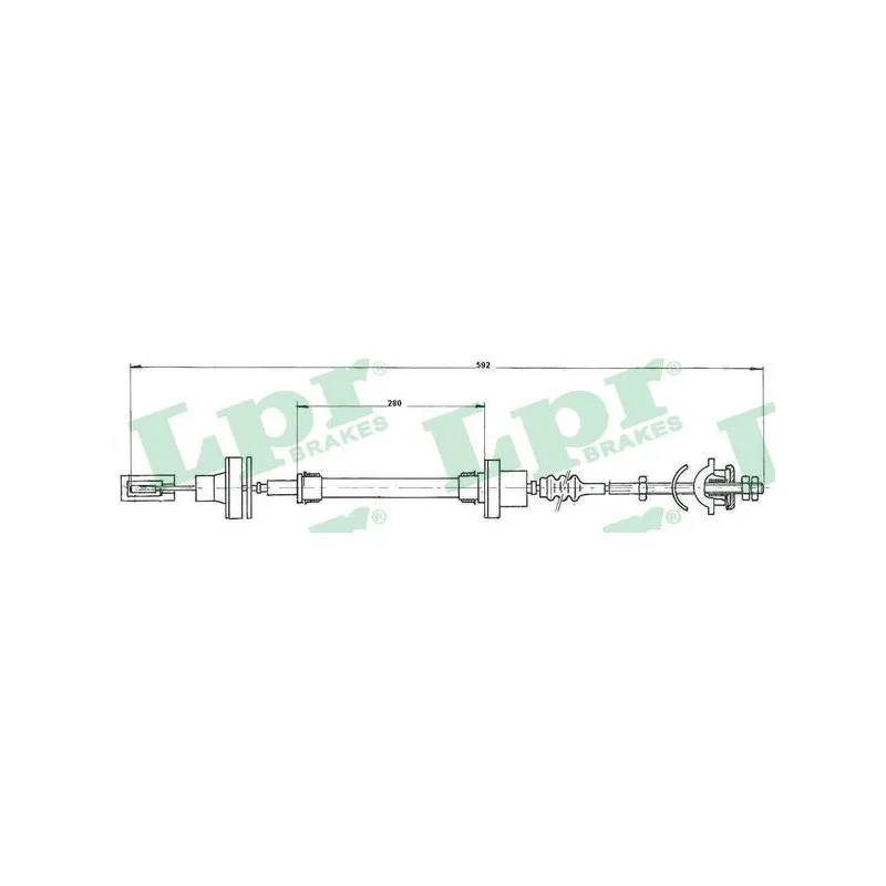 Tirette à câble, commande d'embrayage LPR C0272C