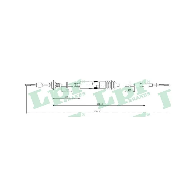 Tirette à câble, commande d'embrayage LPR C0276C