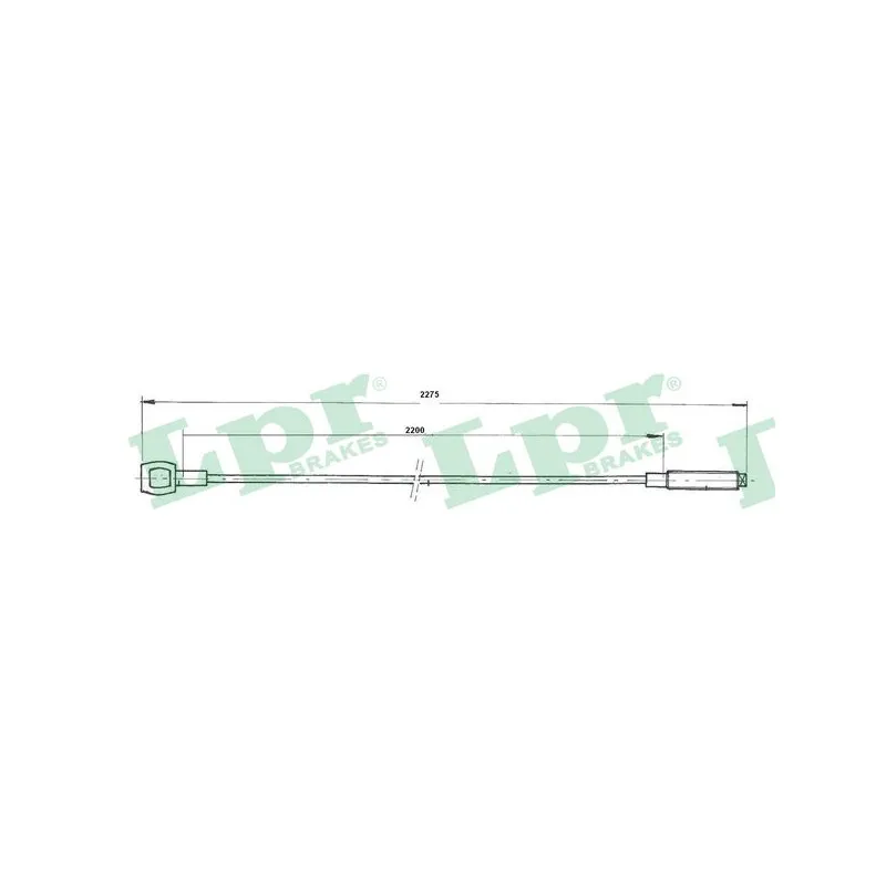 Tirette à câble, commande d'embrayage LPR C0290C