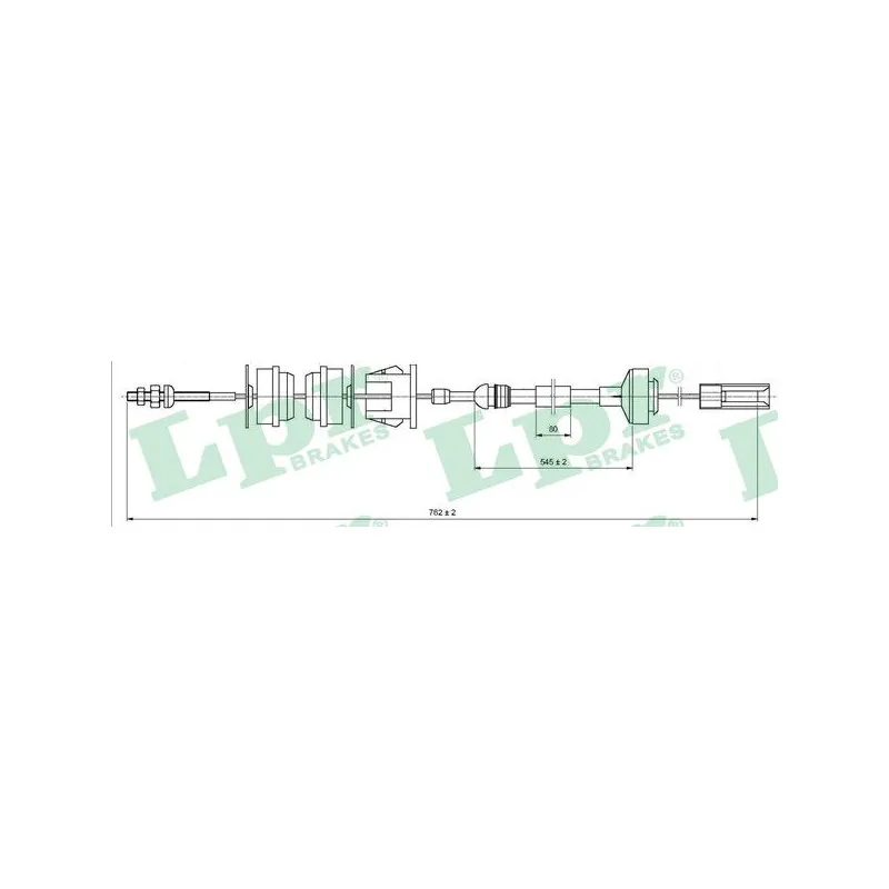 Tirette à câble, commande d'embrayage LPR C0338C