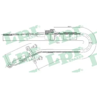 Tirette à câble, commande d'embrayage LPR C0409C