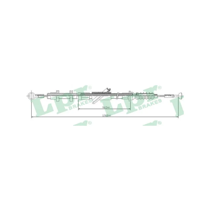 Tirette à câble, commande d'embrayage LPR C0428C