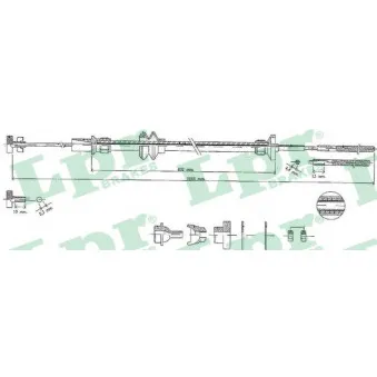 Tirette à câble, commande d'embrayage LPR C0452C