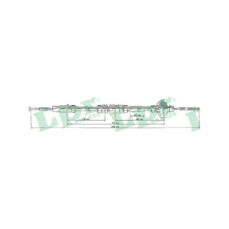 Tirette à câble, commande d'embrayage LPR C0459C
