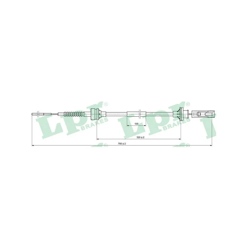 Tirette à câble, commande d'embrayage LPR C0467C