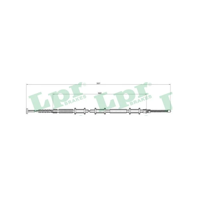 Tirette à câble, frein de stationnement LPR C0470B