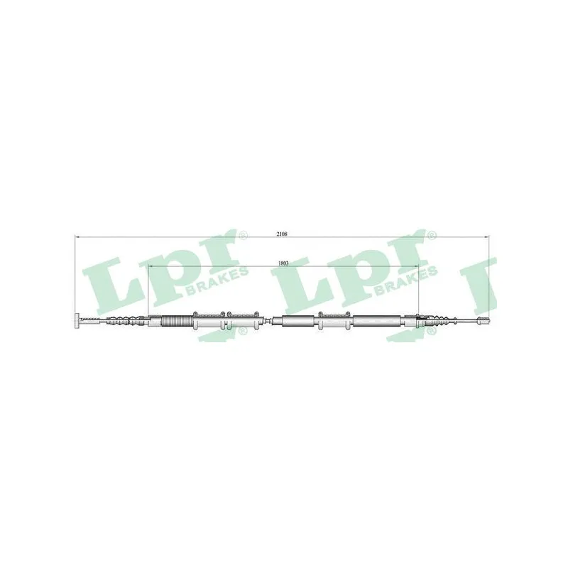Tirette à câble, frein de stationnement LPR C0473B