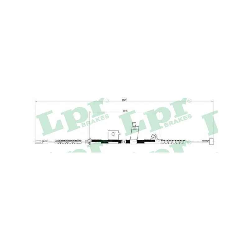 Tirette à câble, frein de stationnement LPR C0495B