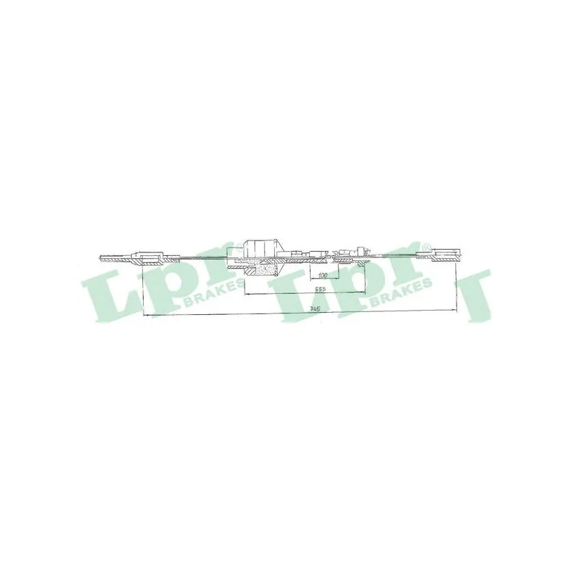 Tirette à câble, commande d'embrayage LPR C0518C