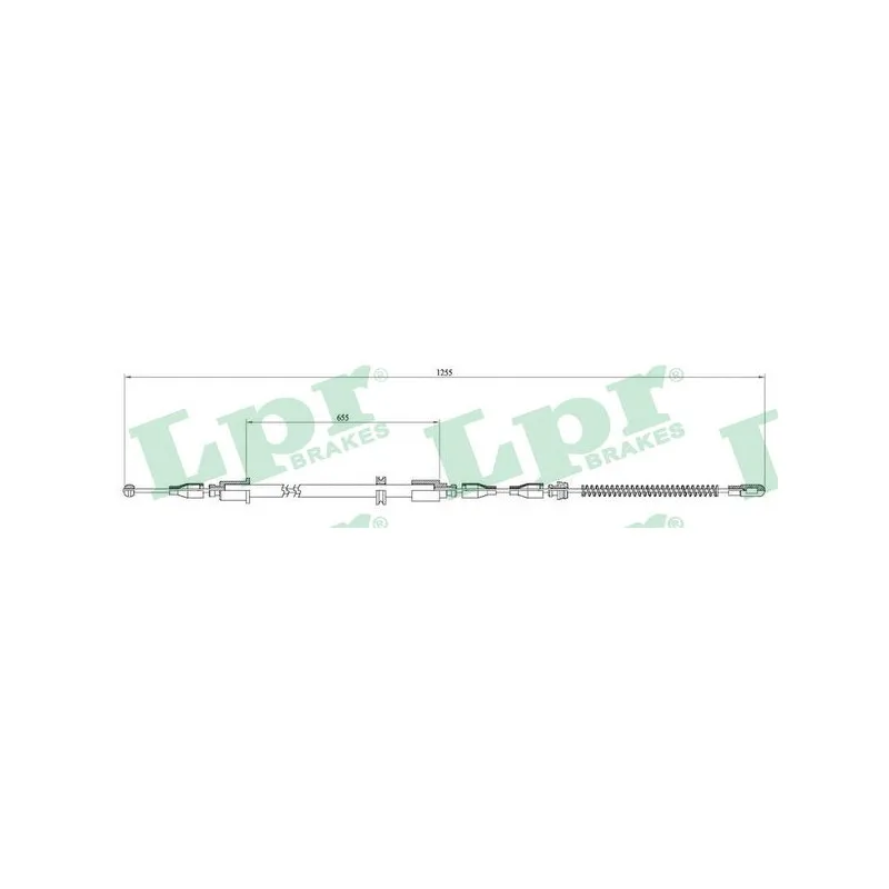 Tirette à câble, frein de stationnement LPR C0545B
