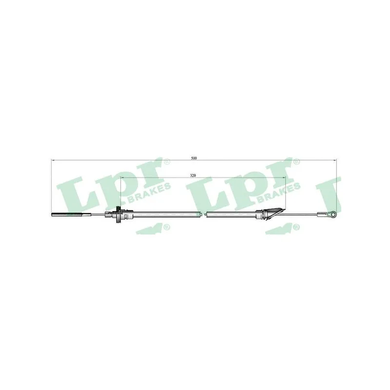 Tirette à câble, commande d'embrayage LPR C0564C