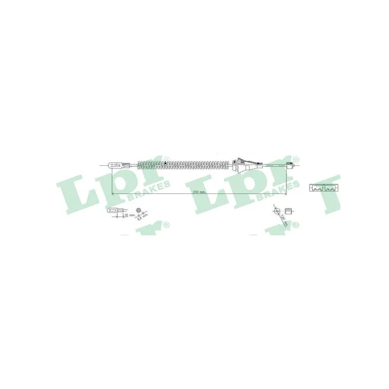 Tirette à câble, frein de stationnement LPR C0577B