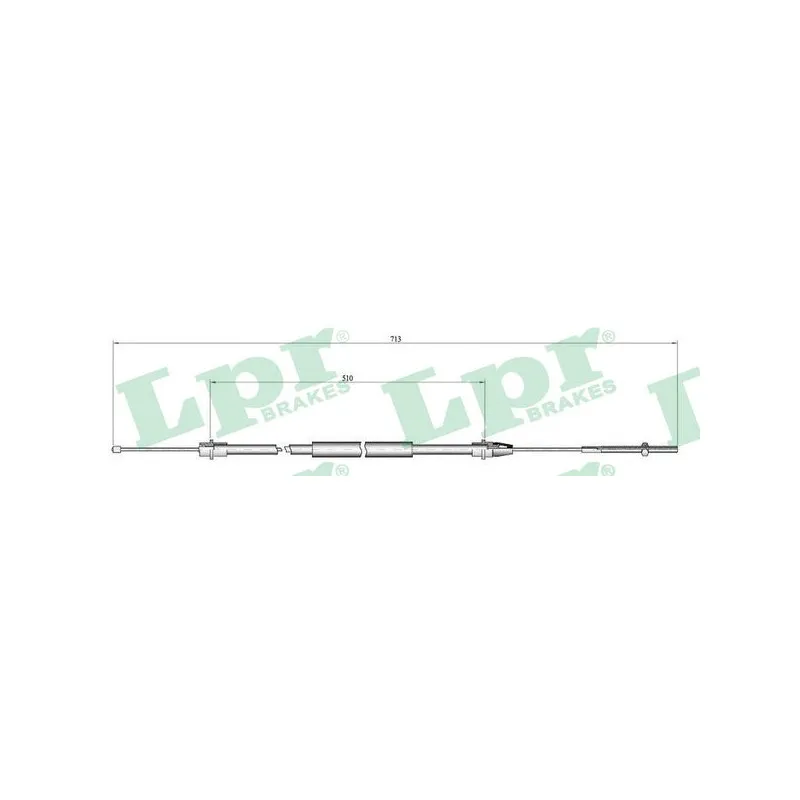 Tirette à câble, frein de stationnement LPR C0638B
