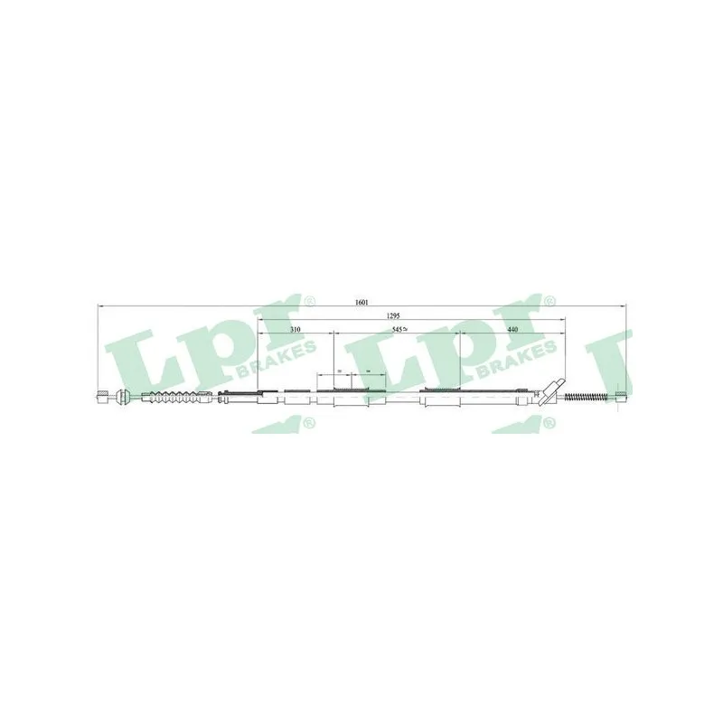 Tirette à câble, frein de stationnement LPR C0870B
