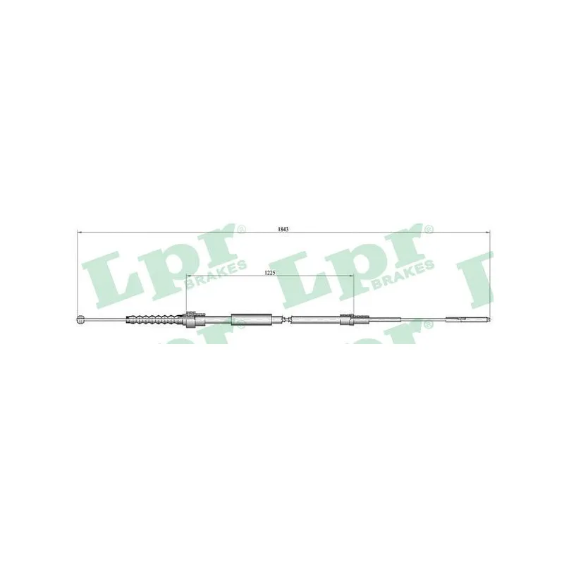 Tirette à câble, frein de stationnement LPR C0933B