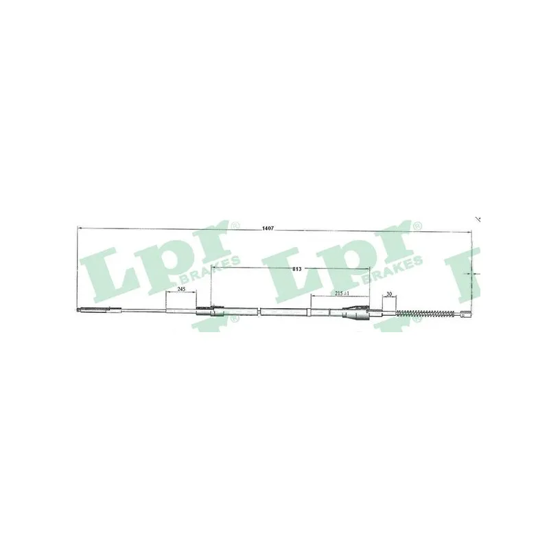 Tirette à câble, frein de stationnement LPR C0950B
