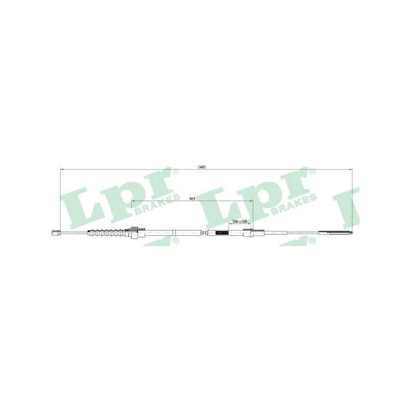 Tirette à câble, frein de stationnement LPR C0951B