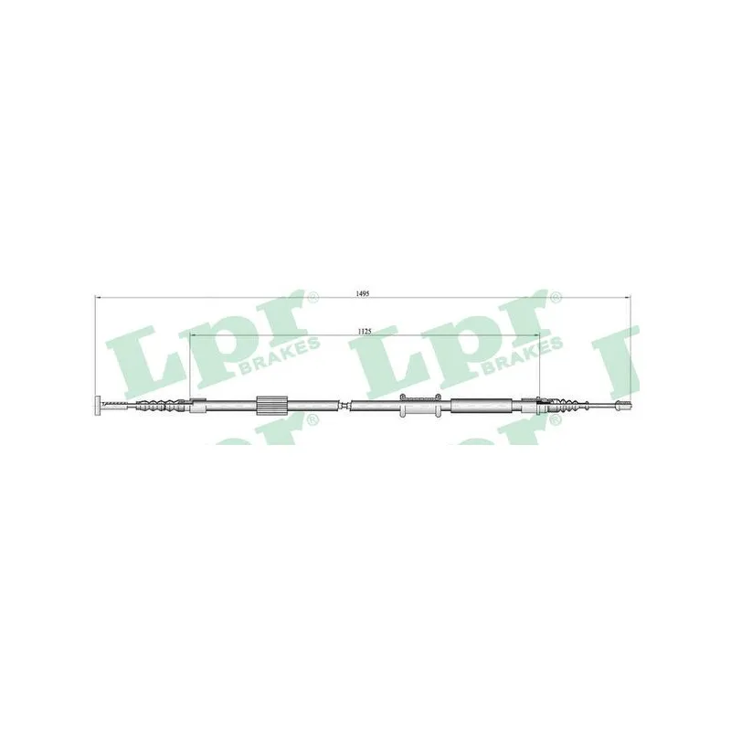 Tirette à câble, frein de stationnement LPR C1448B