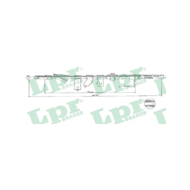 Tirette à câble, frein de stationnement LPR C1576B