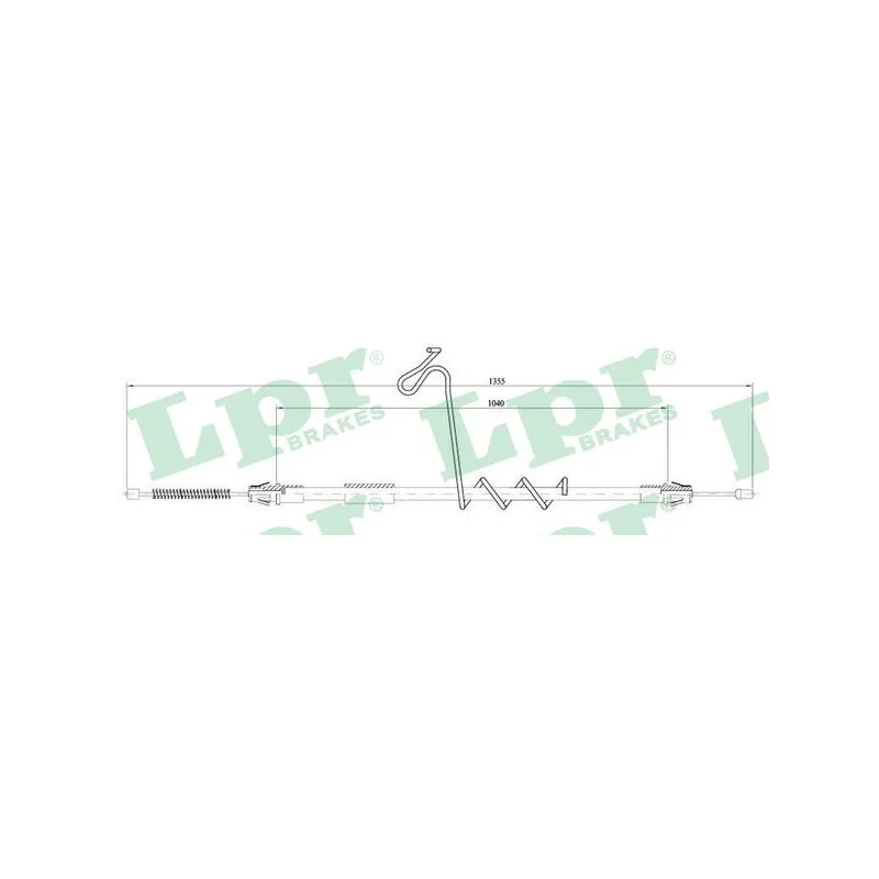 Tirette à câble, frein de stationnement LPR C1616B