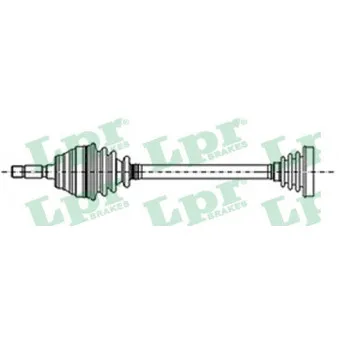 Arbre de transmission LPR DS13038