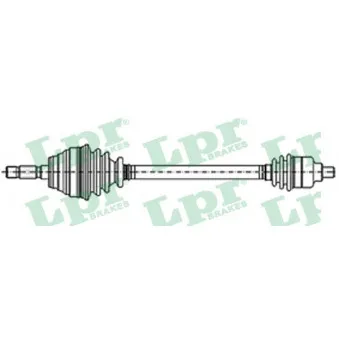 Arbre de transmission LPR DS22121