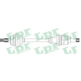Arbre de transmission LPR DS38027