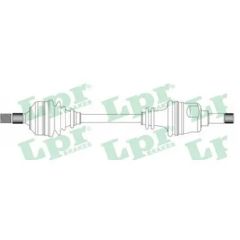 Arbre de transmission LPR DS38127