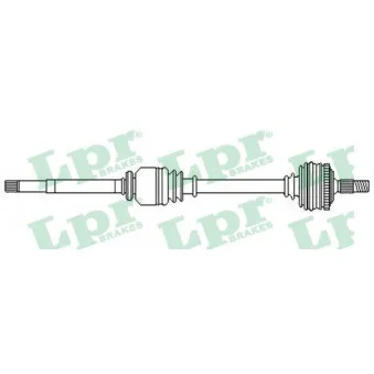 Arbre de transmission LPR DS52355