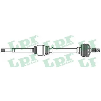 Arbre de transmission LPR DS52356