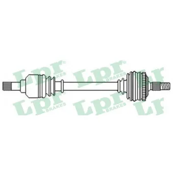 Arbre de transmission LPR DS52357