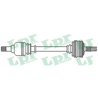 Arbre de transmission LPR DS52359