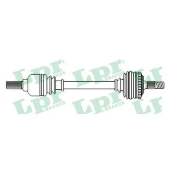 Arbre de transmission LPR DS52458