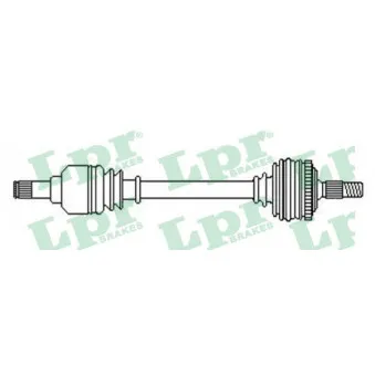 Arbre de transmission LPR DS52510