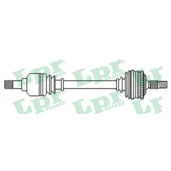Arbre de transmission LPR DS52514