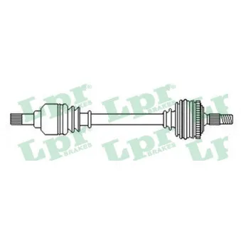 Arbre de transmission LPR DS52515