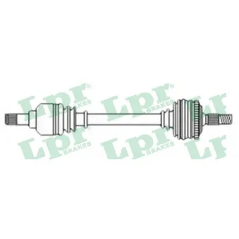 Arbre de transmission LPR DS52580