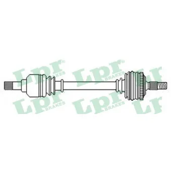 Arbre de transmission LPR DS52585