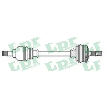 Arbre de transmission LPR DS52652