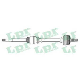 Arbre de transmission LPR DS52653