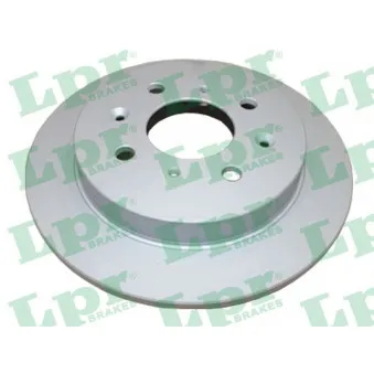 Jeu de 2 disques de frein arrière LPR H1035PR