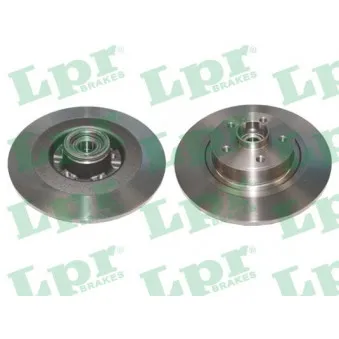 Jeu de 2 disques de frein arrière LPR R1022PCA