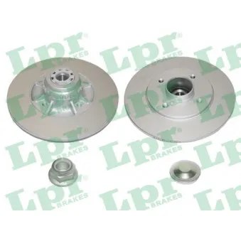Jeu de 2 disques de frein arrière LPR R1034PRCA
